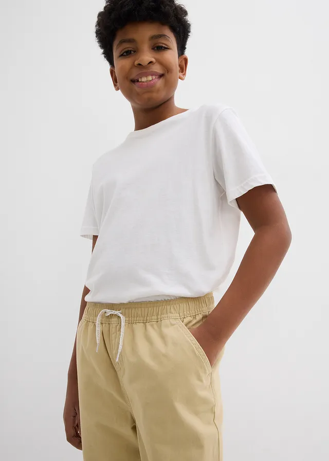 Instapbroek van katoen, regular fit (set van 2) • zwart+beige • product-page.page-title-suffix