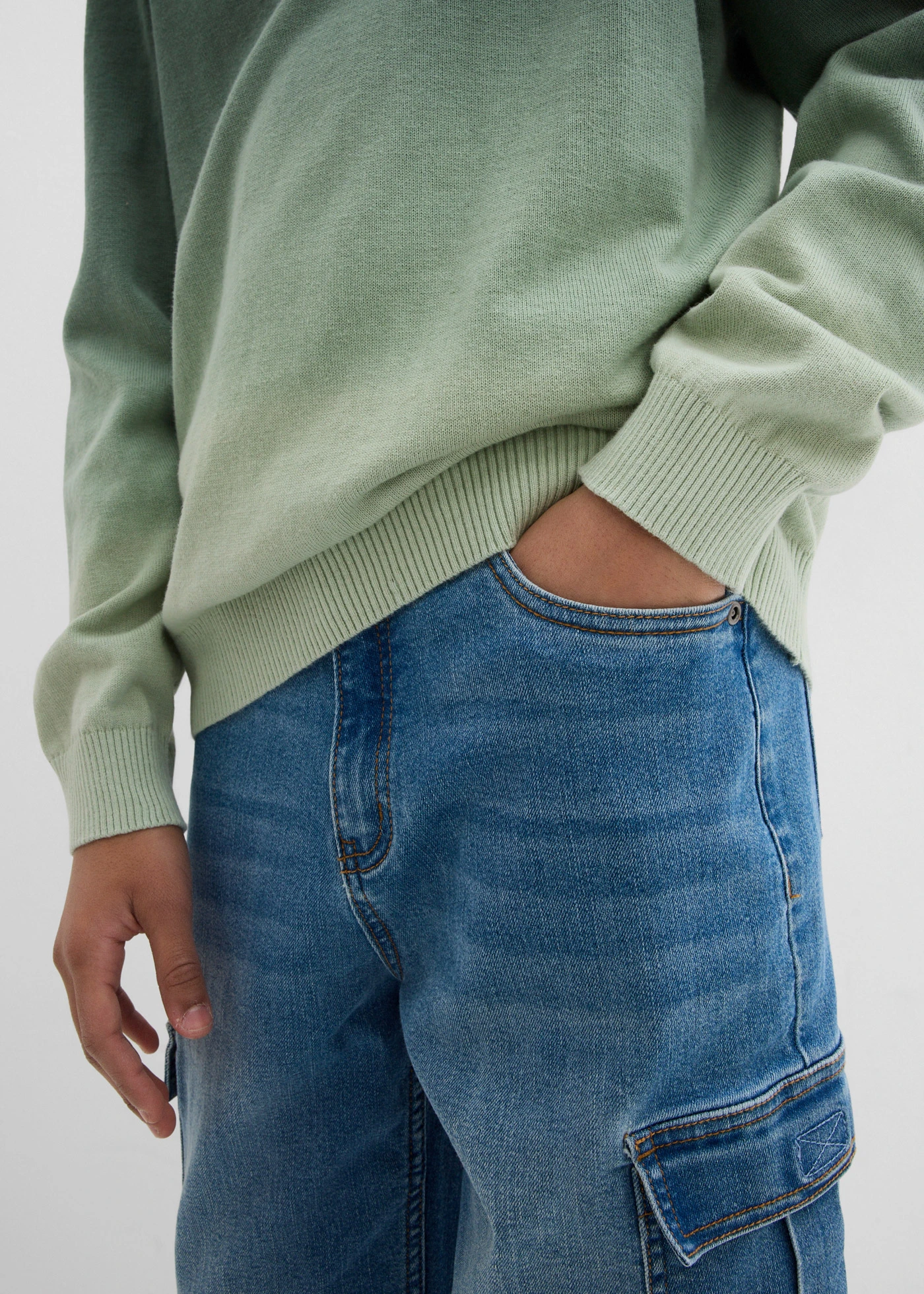 Trui met kleurverloop • schaduwgroen-rookgroen • bonprix online shop