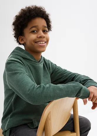 Hoodie van een zachte katoenmix • schaduwgroen • bonprix online shop