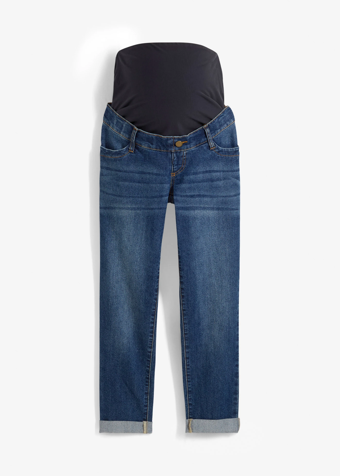 Těhotenské džíny, 7/8 délka, Slim • modrý denim • bonprix obchod