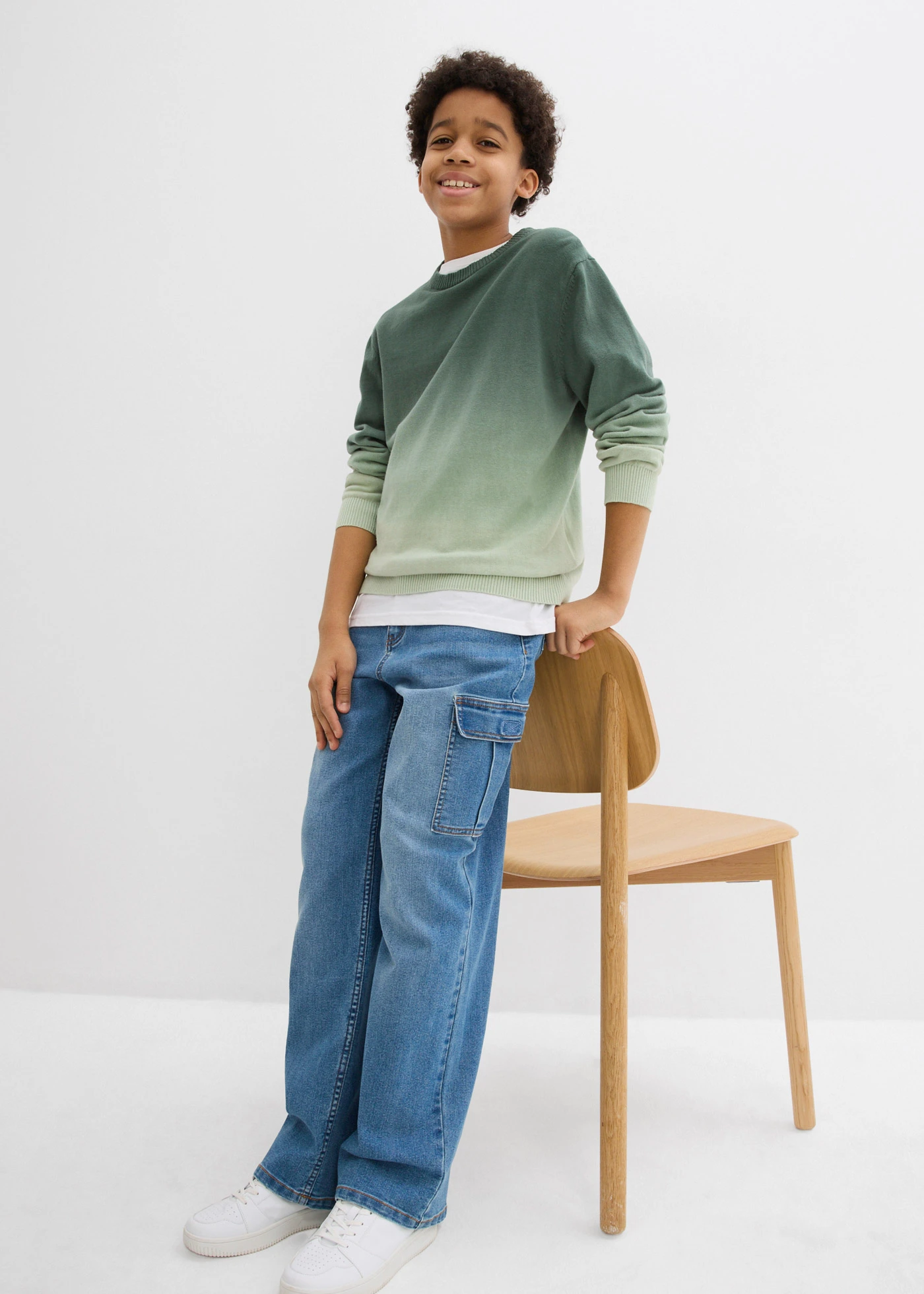 Trui met kleurverloop • schaduwgroen-rookgroen • bonprix online shop