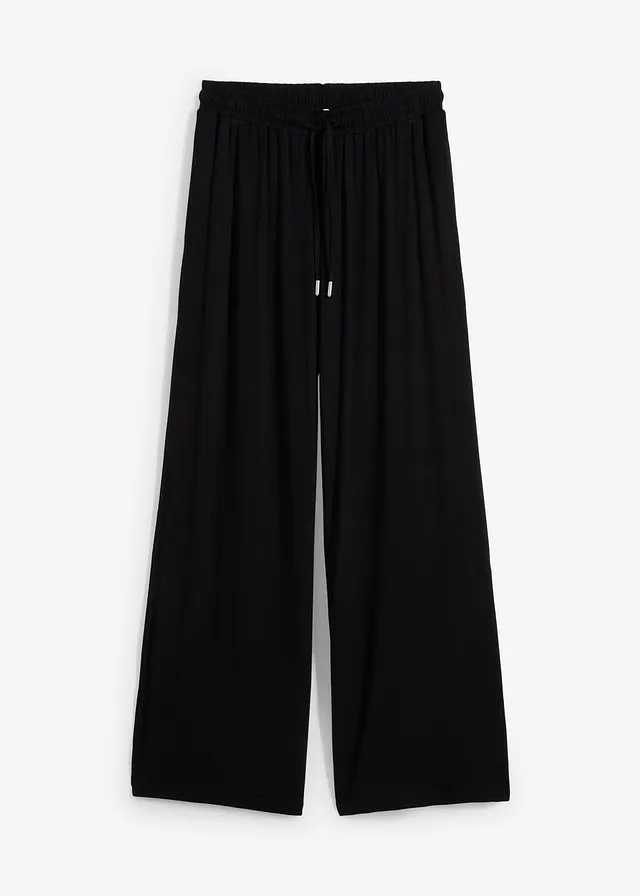 Pantaloni din jerse din viscoză fluidă