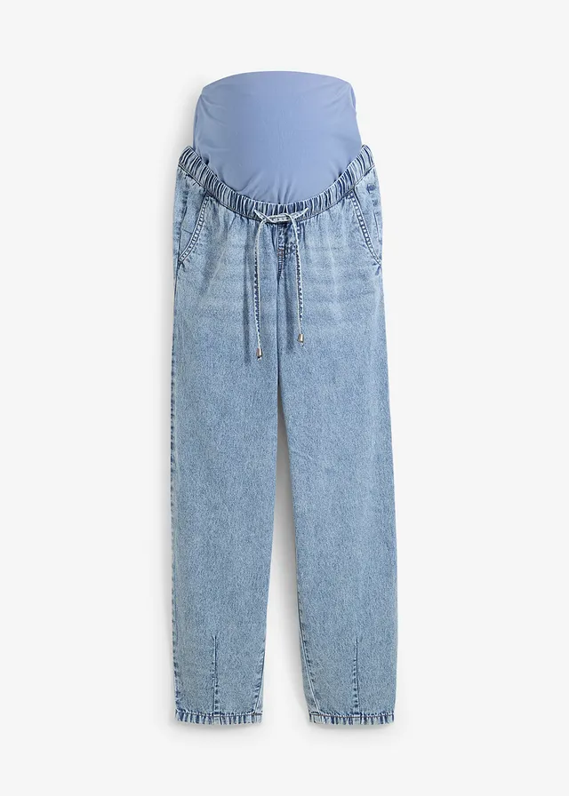 Boyfriend fit zwangerschapsjeans, Kleur: lichtblauw denim