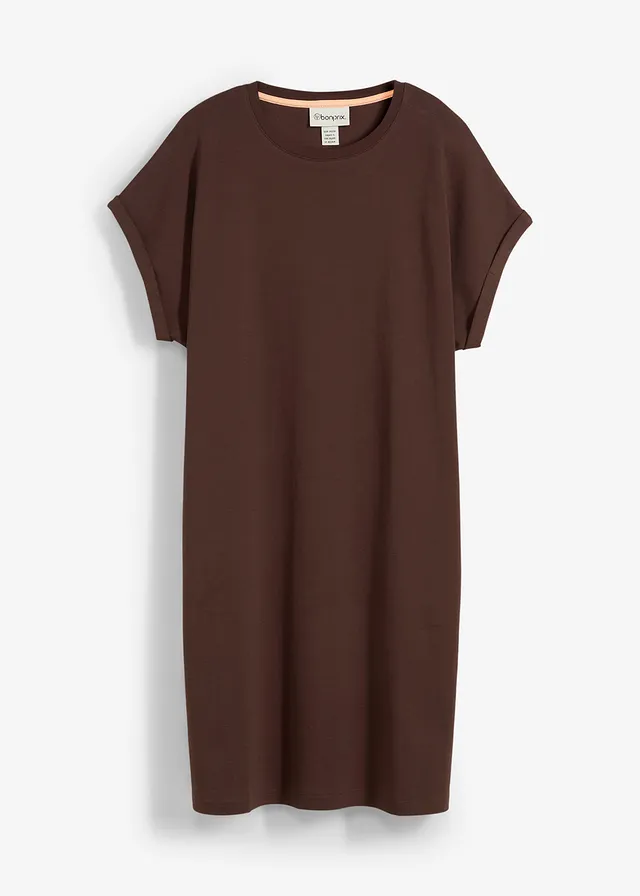 Rochie mini din material greu din bumbac organic 100%
