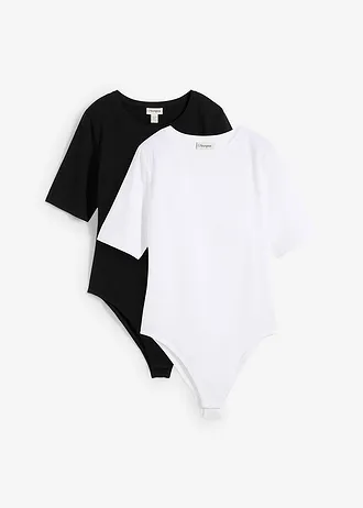Body (set van 2), Kleur: zwart/wit