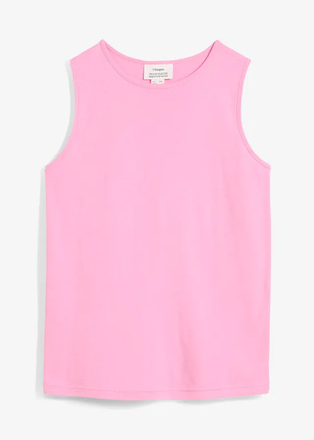 Top van biologisch katoen • roze • bonprix online shop
