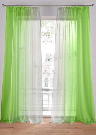 Lot de 2 voilages en tissu léger, aussi en XXL