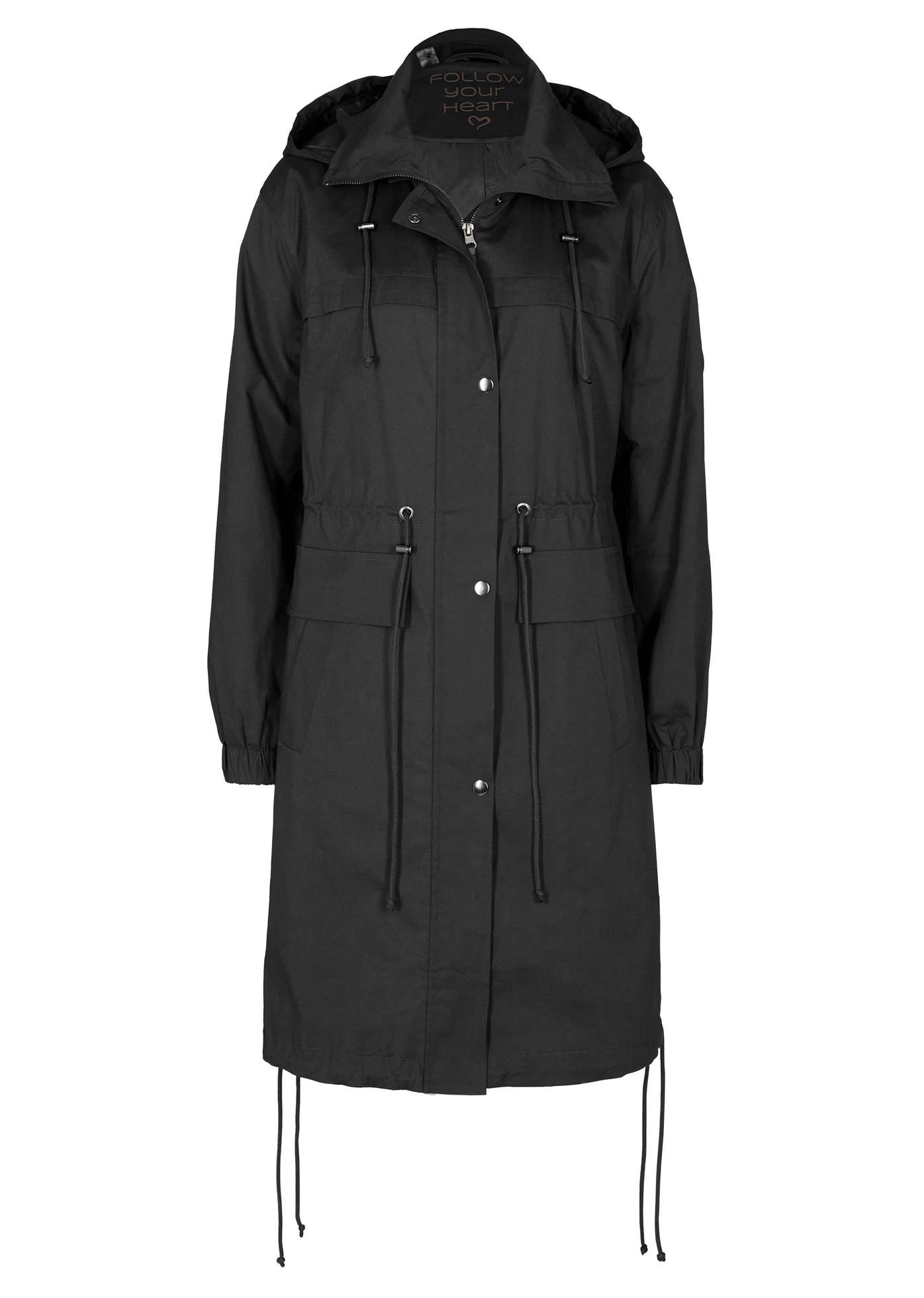 Parka trencz z dużymi kieszeniami • czarny • sklep bonprix