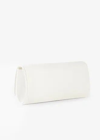 Clutch in satijnlook • crèmewit • bonprix online shop