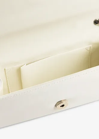 Clutch in satijnlook • crèmewit • bonprix online shop