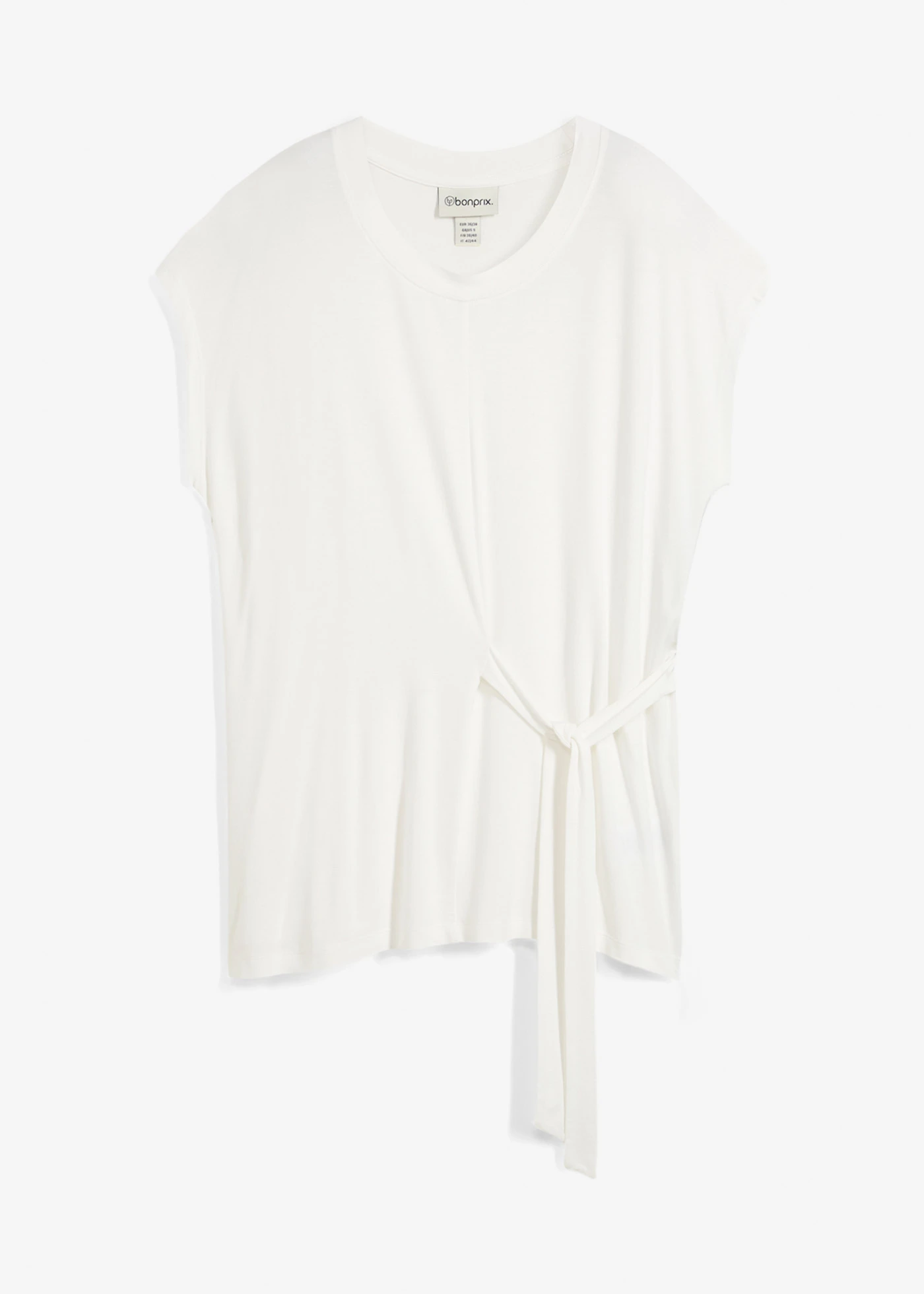 T-shirt doux en viscose extensible • ecru • Boutique bonprix