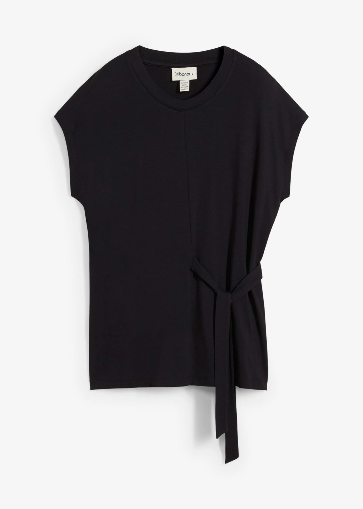 Shirt in een zachte viscosemix • zwart • bonprix online shop