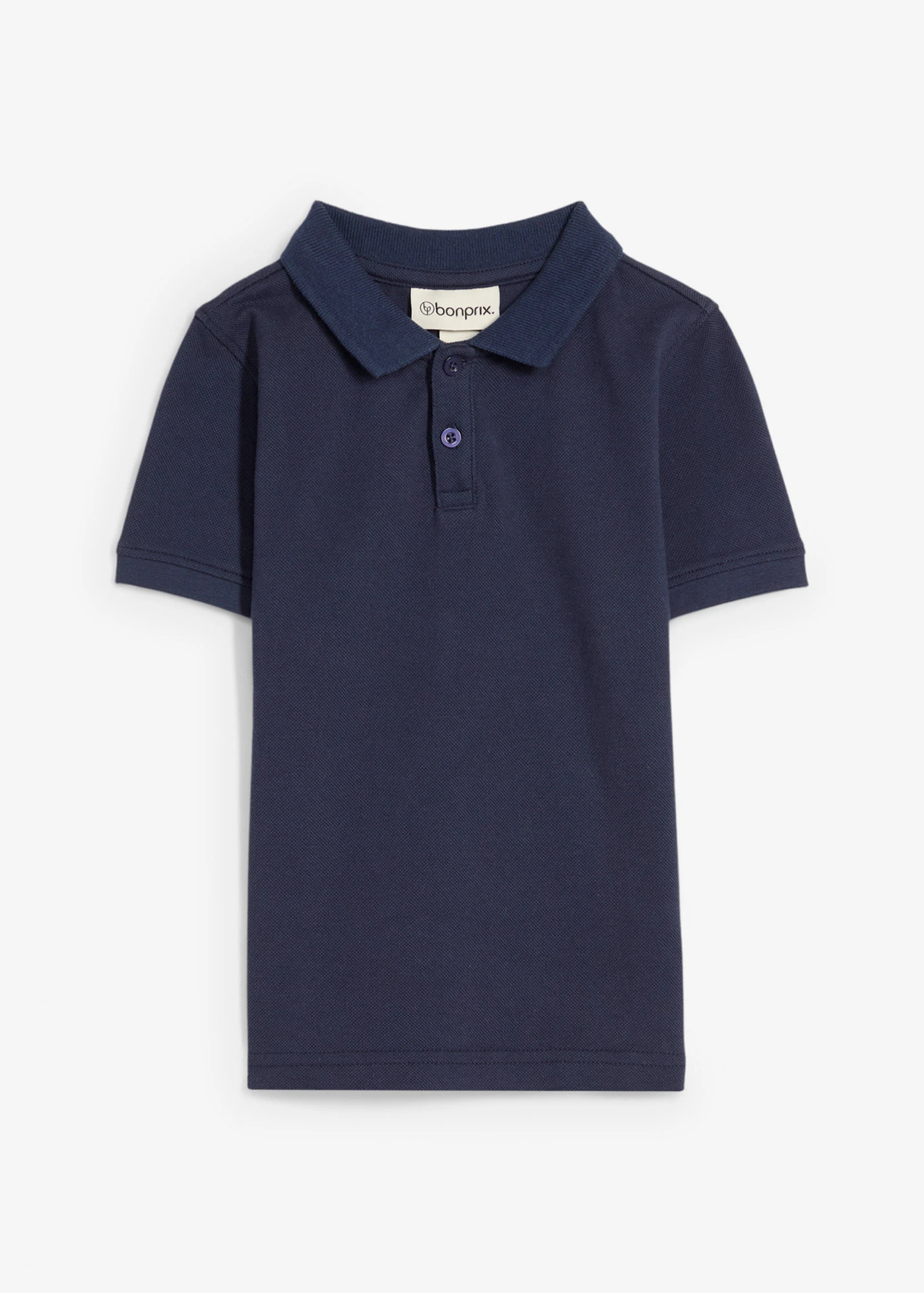 Poloshirt met korte mouwen van puur katoen • donkerblauw • bonprix online shop