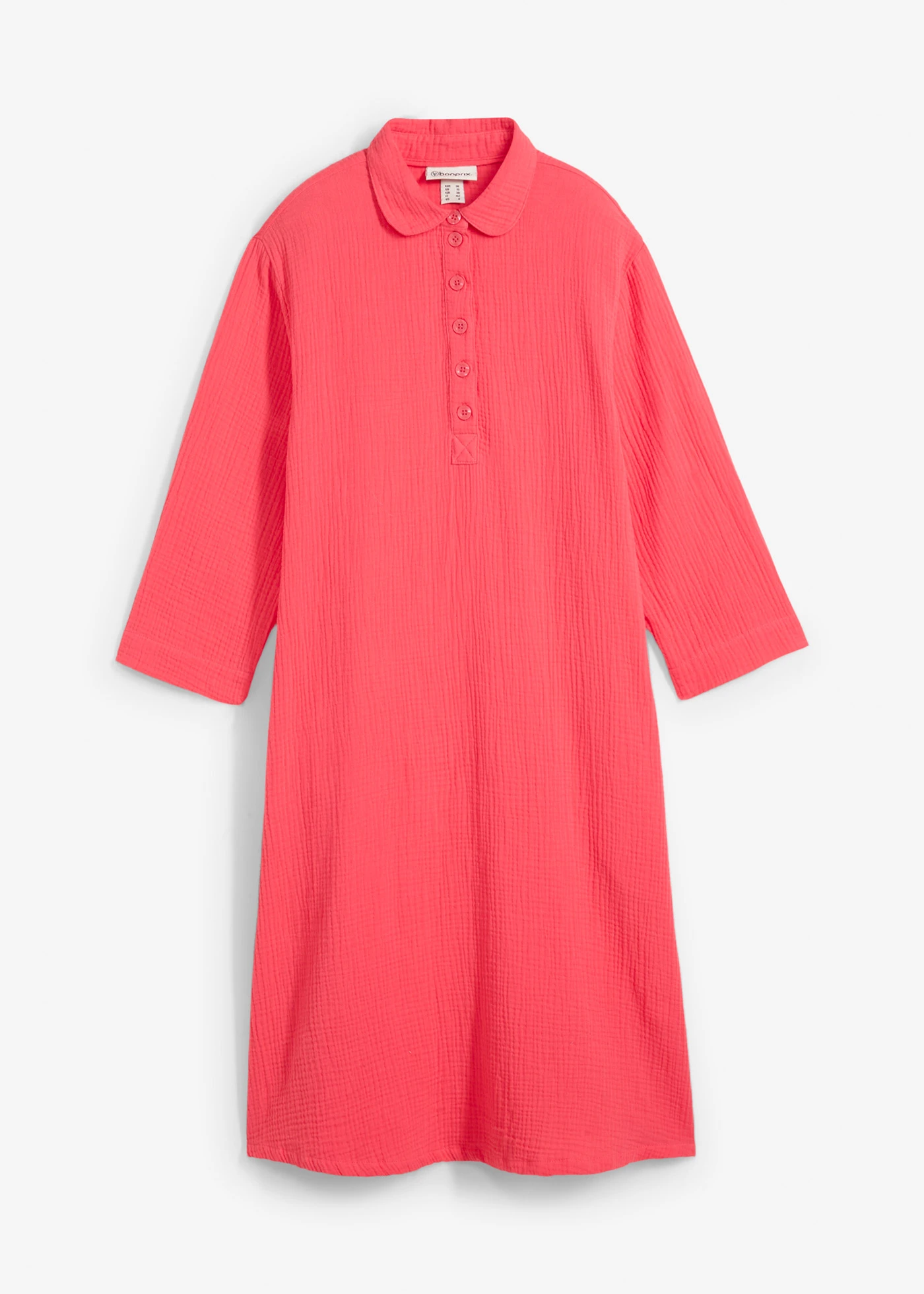 Overhemdjurk van mousseline • paradijspink • bonprix online shop