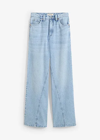 Blugi Wide Leg, High Waist, Low Stretch