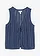 Mouwloos ajour vest, Kleur: indigo