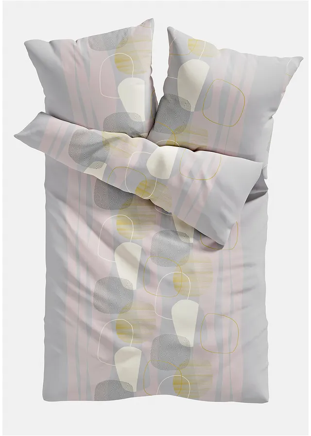 Lenjerie pat cu design grafic