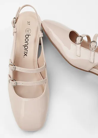 Lodičky s otevřenou patou • béžová • bonprix obchod