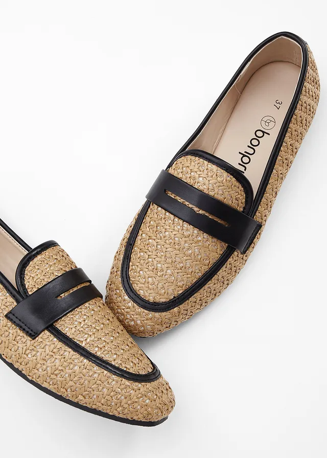 Loafers, Kleur: beige
