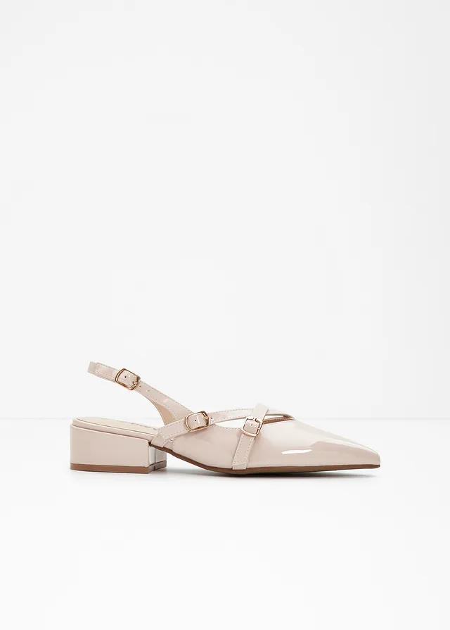 Escarpins slingback, Couleur: beige