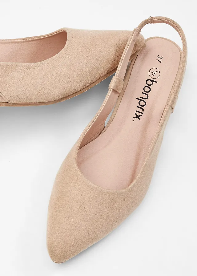 Escarpins slingback à talon plat • beige • product-page.page-title-suffix