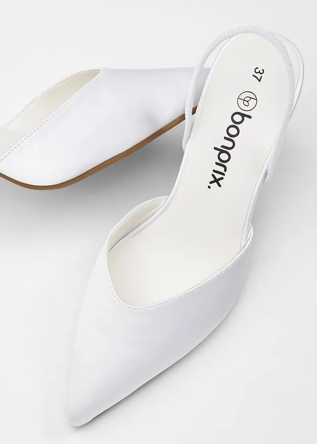 Escarpins slingback • blanc • product-page.page-title-suffix