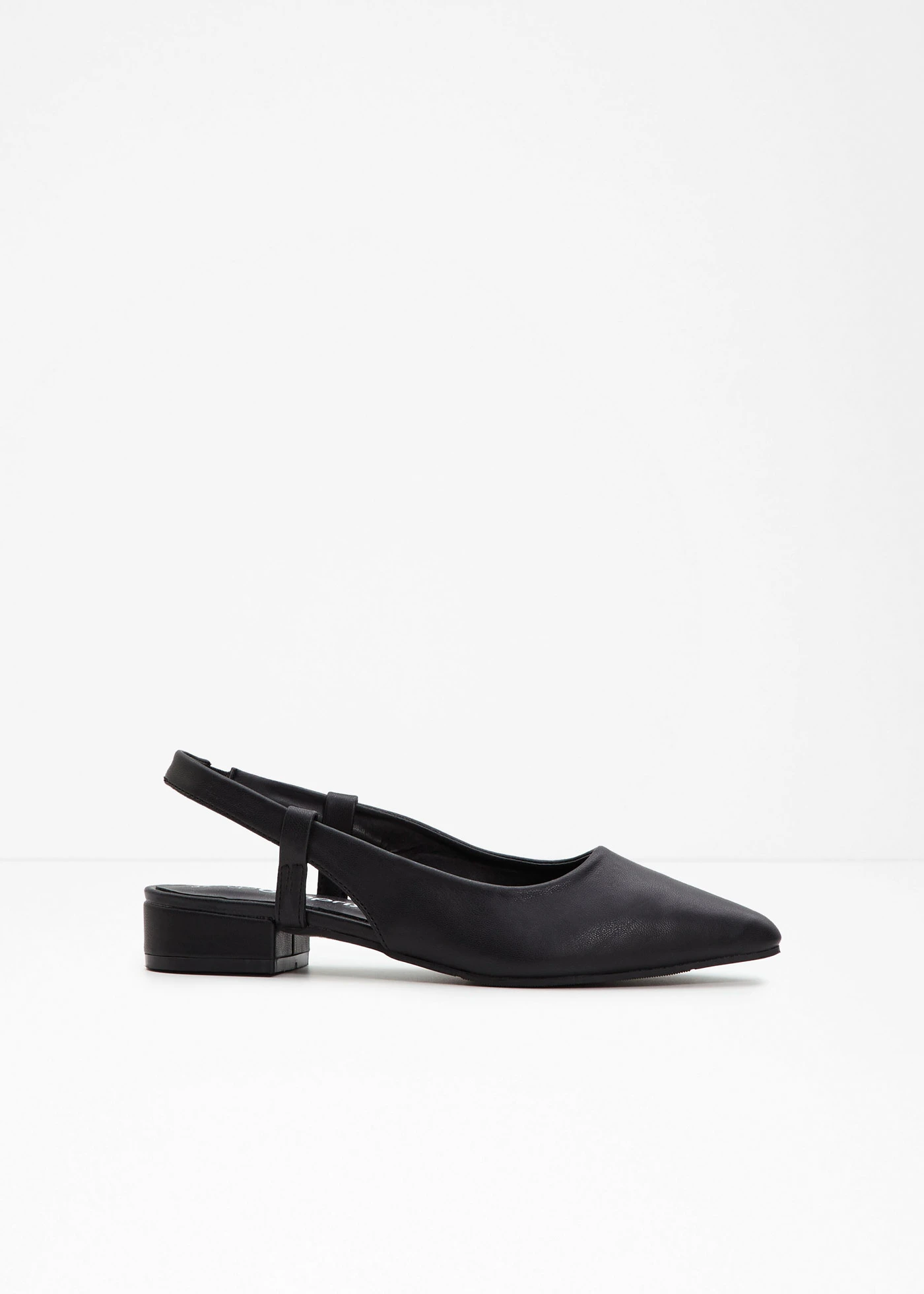 Escarpins slingback à talon plat • noir • Boutique bonprix
