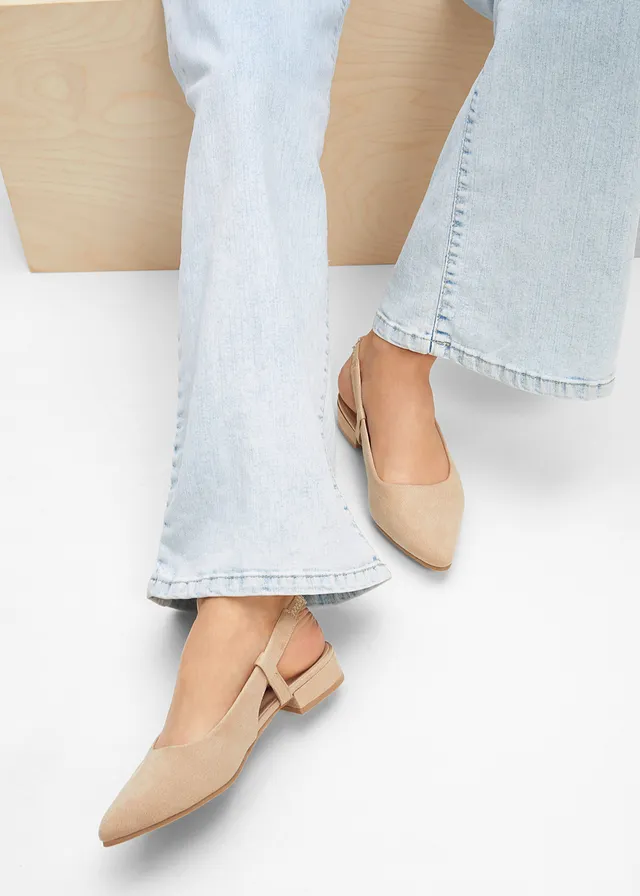 Escarpins slingback à talon plat • beige • product-page.page-title-suffix