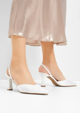 Escarpins slingback • blanc • Boutique bonprix