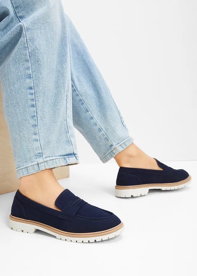 Mocassins chunky à semelle crantée • bleu foncé • product-page.page-title-suffix