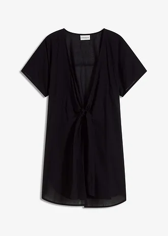 Transparante strandblouse • zwart • bonprix online shop