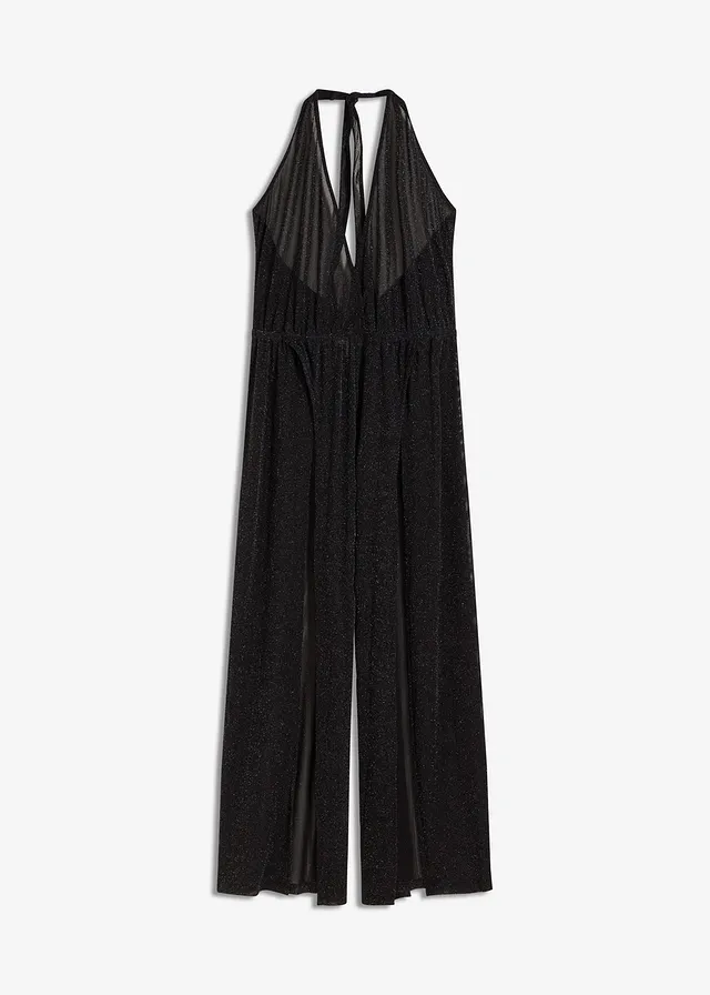 Combinaison de plage avec fil brillant, Couleur: noir-argenté