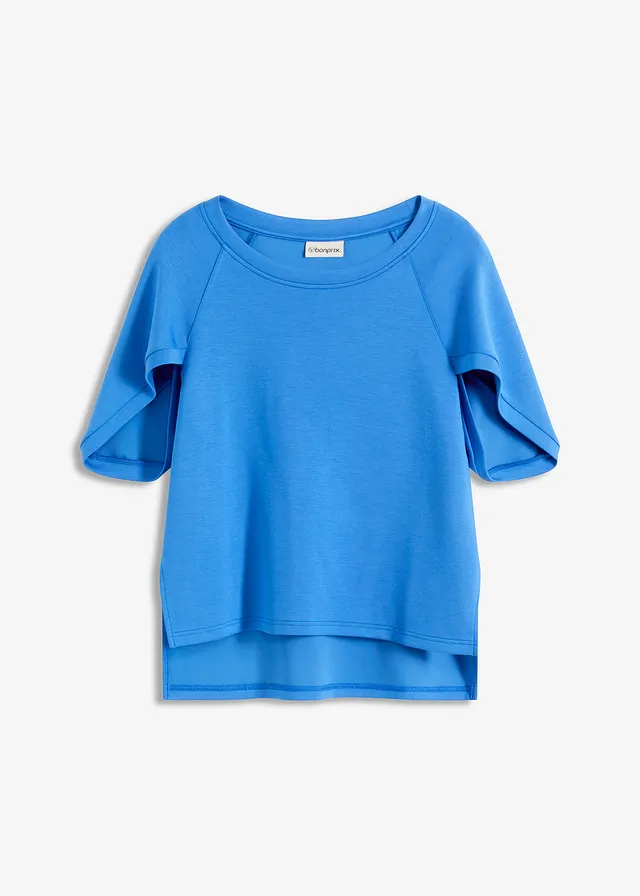 T-shirt oversize fluide en viscose mélangée