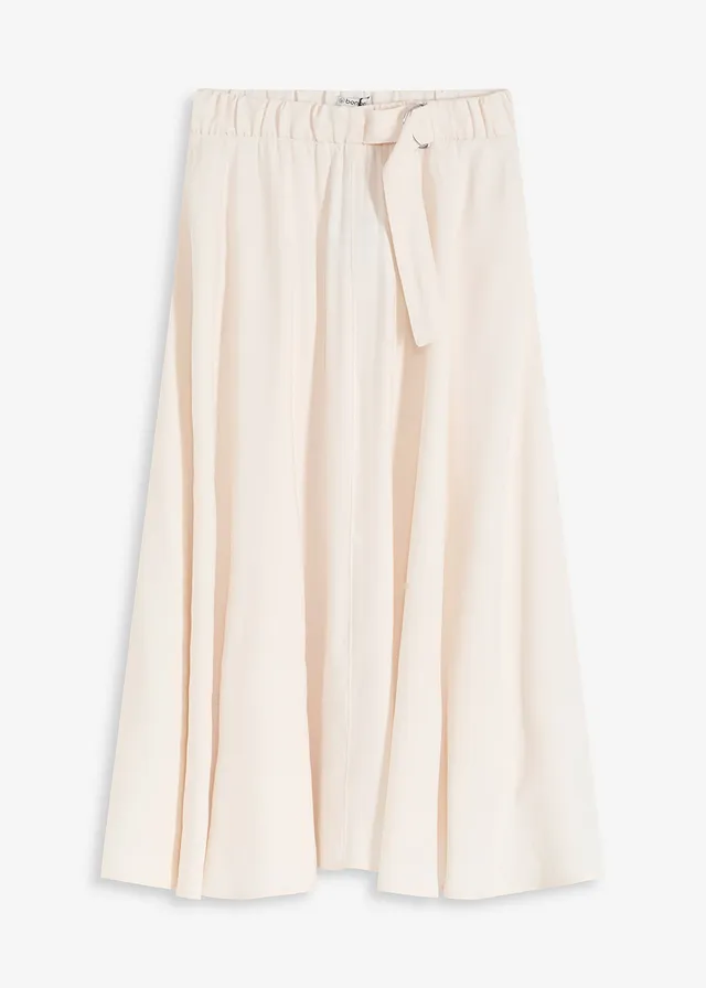 Fustă din twill fluid cu viscoză