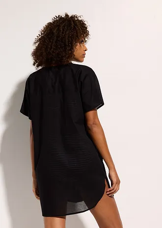 Transparante strandblouse • zwart • bonprix online shop