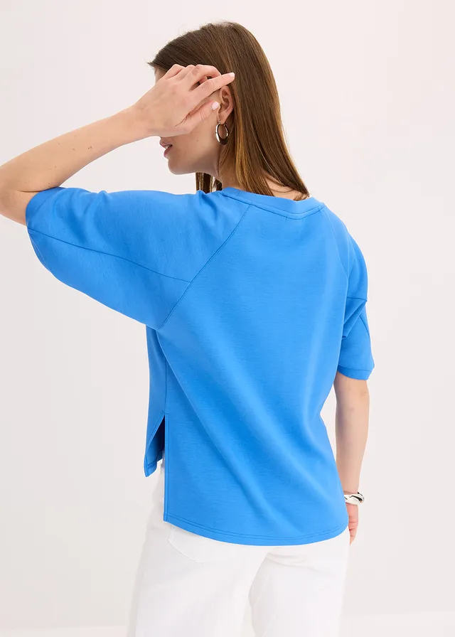 Oversized shirt van een soepele viscosemix • gletsjerblauw • product-page.page-title-suffix