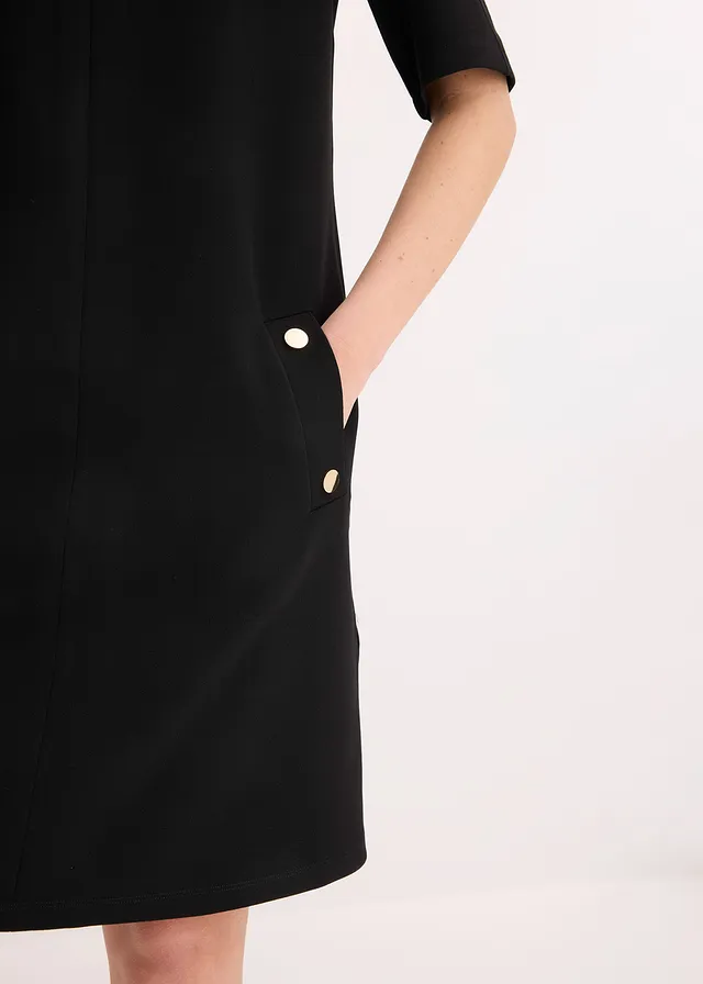 Robe fourreau élastiquée • noir • product-page.page-title-suffix