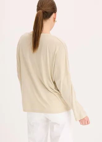 Shirt met vleermuismouwen • lichtsand-metallic goud • bonprix online shop