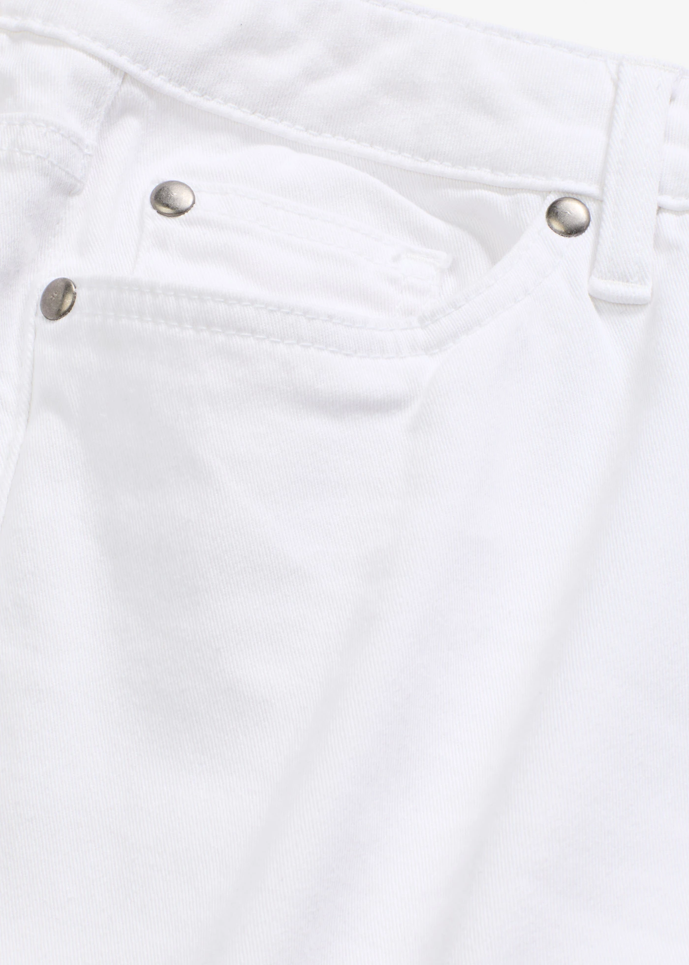 Pantalon large en coton extensible • blanc • Boutique bonprix