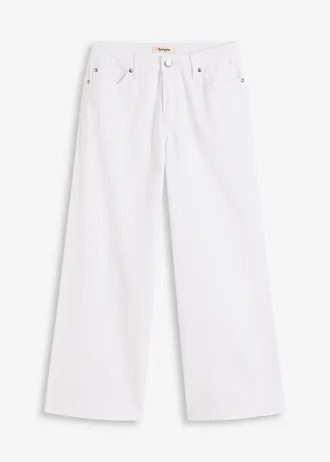 Culotte in een elastische katoenmix • wit • bonprix online shop