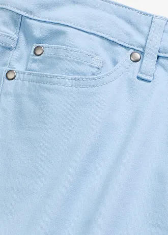 Kalhoty Culotte z elastické bavlněné směsi • světle modrá • bonprix obchod