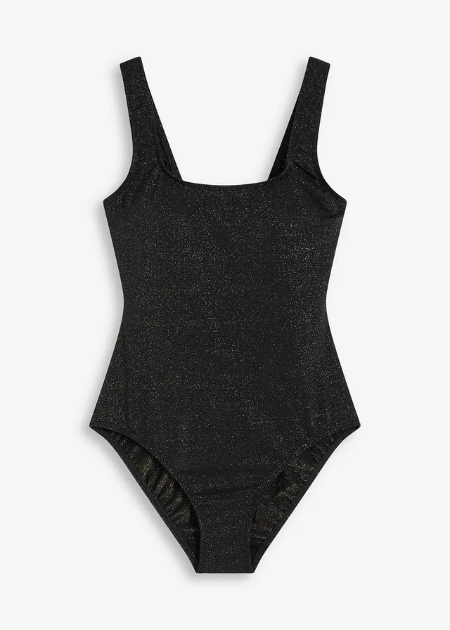 Glanzend badpak • zwart • bonprix online shop