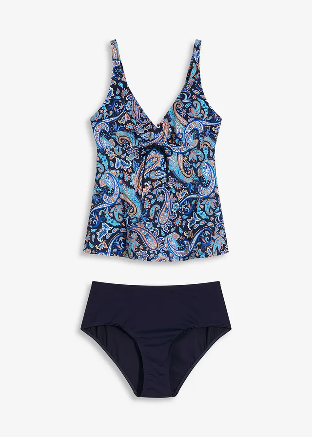Tankini (2-dlg. set) met kleine vetersluiting