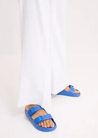 Kalhoty Palazzo ze vzdušné lněné směsi • bílá • bonprix obchod