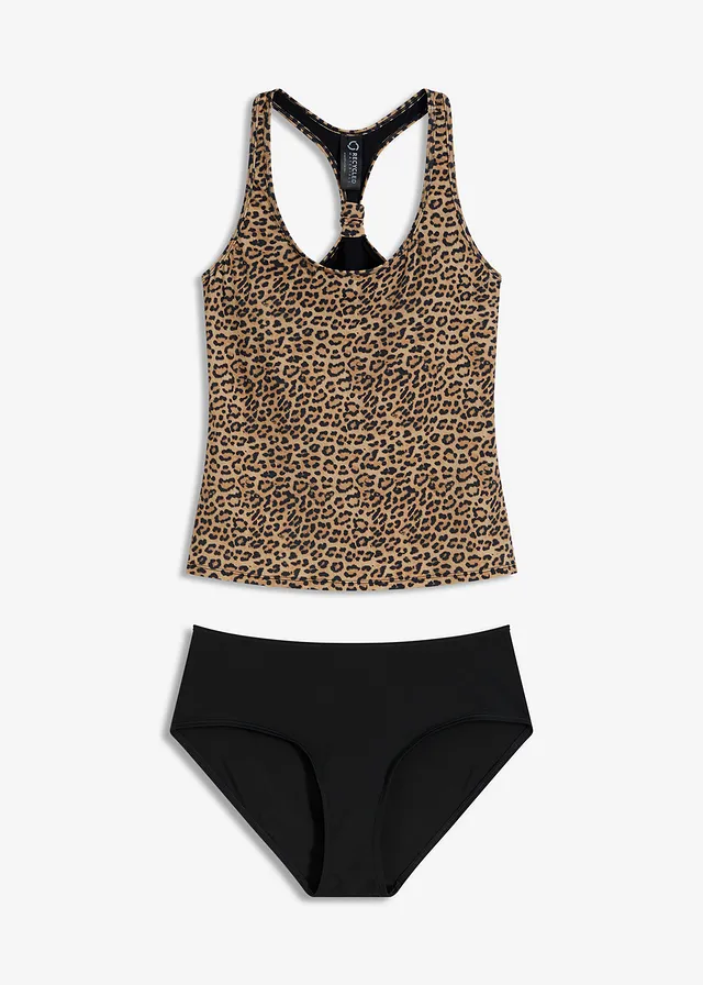 Tankini ze specjalnym krojem pleców (komplet 2-cz.) - Bonprix