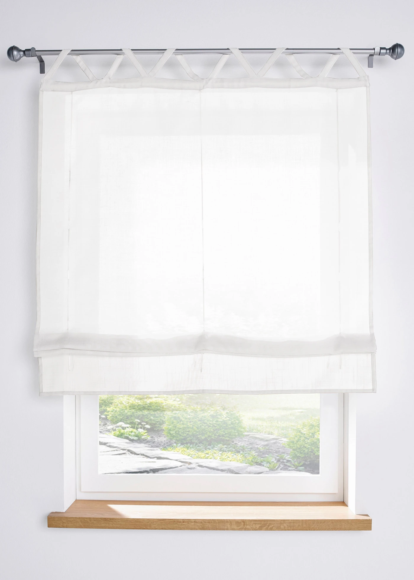 Store à nouer aspect lin • crème • Boutique bonprix