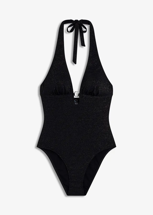 Costum de baie neckholder cu fire sclipitoare