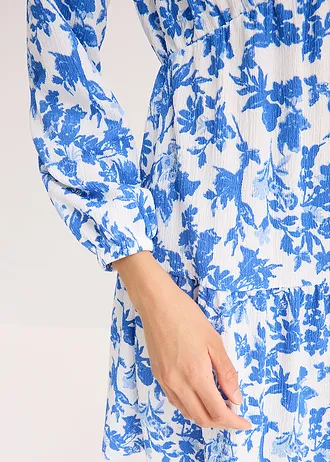 Robe imprimée en jersey • blanc-bleu glacier floral • Boutique bonprix