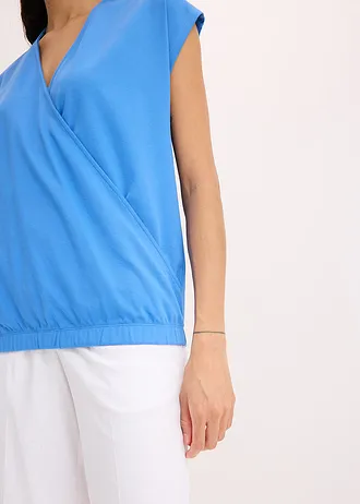 Shirt van puur biologisch katoen • gletsjerblauw • bonprix online shop