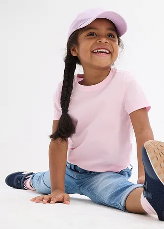 T-shirt van biologisch katoen (set van 3) • kristalroze+ijsblauw+lichtgeel • bonprix online shop